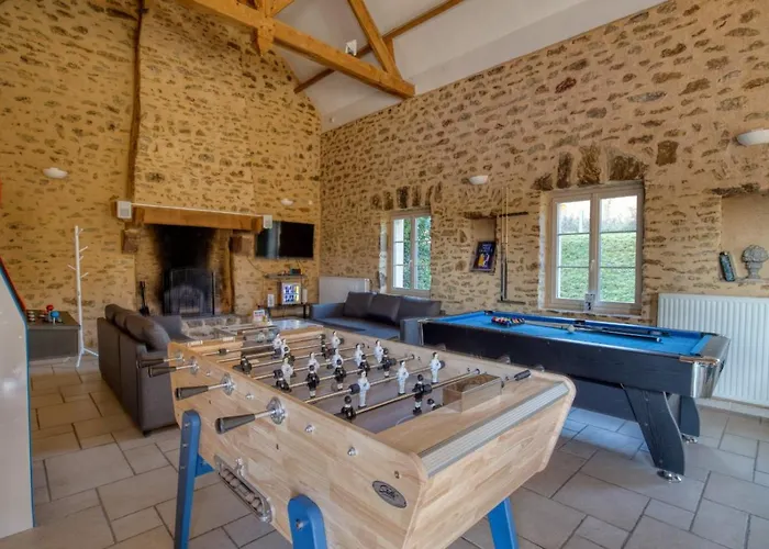 Crazy Chateaubert 28 - Heated Pool - Basket - 2h Paris - 30p Vila *