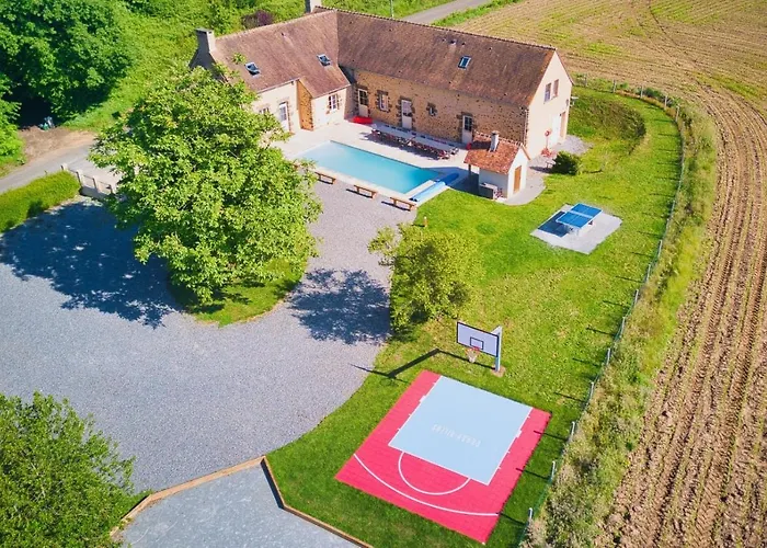Crazy Chateaubert 28 - Heated Pool - Basket - 2h Paris - 30p Vila